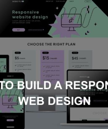 Alt text: Responsive website design seen across a desktop computer, laptop, tablet and smartphone