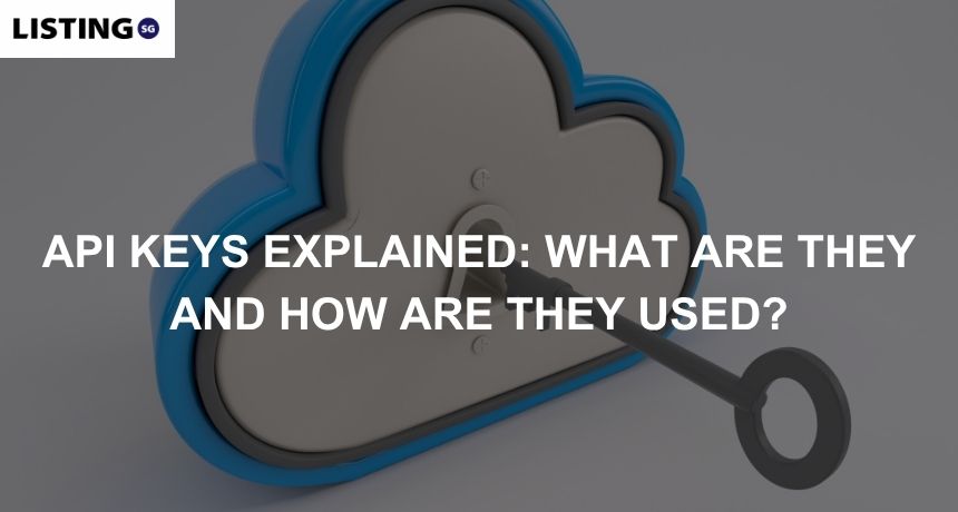 Photo of a cloud and a key opening it, representing API keys